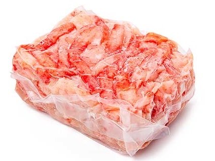 Крабовое мясо натуральное кусковое 1000 грамм