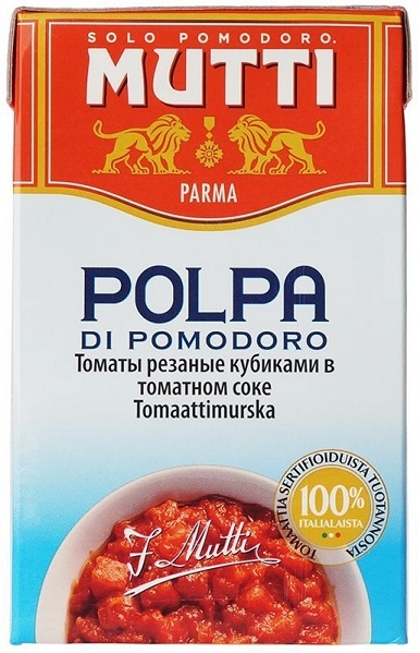 Томаты кубиками Mutti 500 г