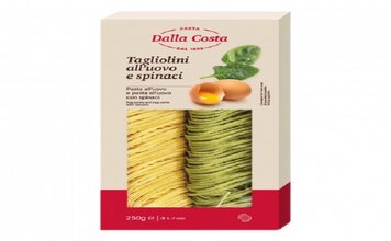 Тальолини с яйцом и шпинатом Dalla Costa 250 г