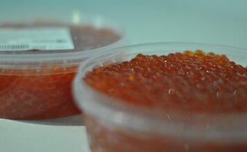 Красная икра без консервантов 500 мл. стекло