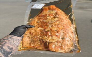 Сёмга горячего копчения филе 500 гр.