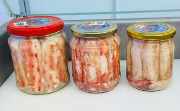 Краб в собственном соку стекло 720 мл.