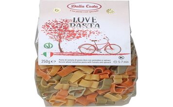 Макароны фигурные Love Pasta Dalla Costa шпинат/томаты 250 г