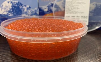 Красная икра форели свежая 250 грамм