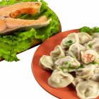 Пельмени из лосося и палтуса 1 кг.
