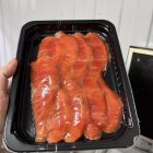 Нарезка чавычи холодного копчения