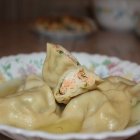 Рыбные пельмени из палтуса и трески 